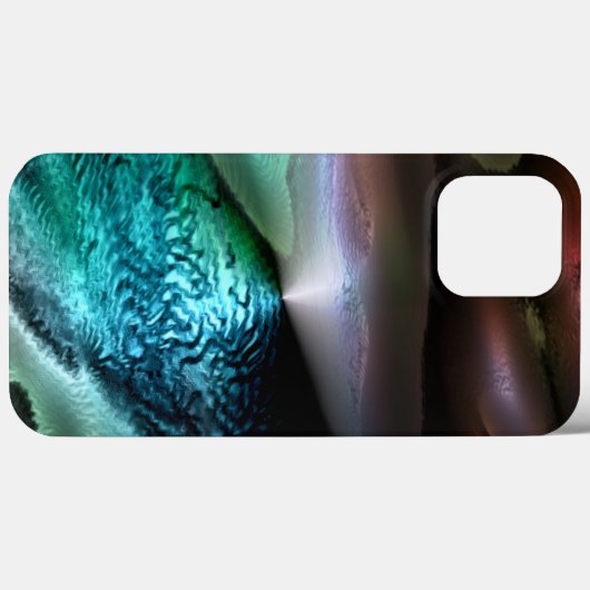夜の砂漠で波紋のある湖、デジタル Case-Mate iPhoneケース (裏面 (横))
