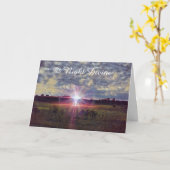 夜の神のルークのクリスマスストーリーアートクリスマス カード (黄色い花)