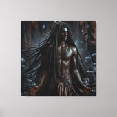 夜の神：ニョロアン キャンバスプリント (正面)