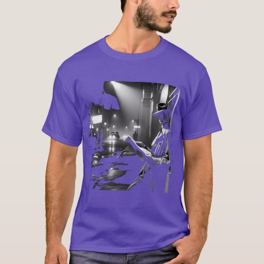 夜の秘密 ノワールストリートの朗読友達 Tシャツ (正面)