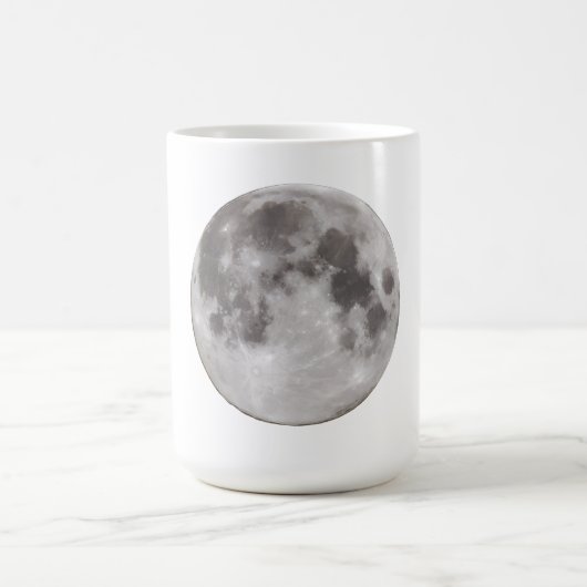 夜の空に満月 コーヒーマグカップ (中央)