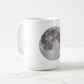 夜の空に満月 コーヒーマグカップ (正面左)