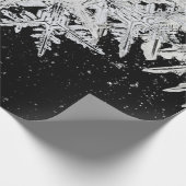 夜の空にWILSON BENTLEY SNOWFLAKES ラッピングペーパー (角)