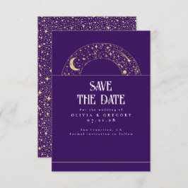 夜の空の星の天空の日付を保存 セーブザデート