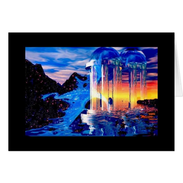 夜の端を越えるドラゴンの飛行 (正面横)