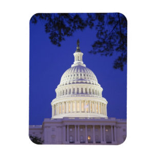 夜の米国議会議事堂ロタンダ、ワシントンD.C. マグネット