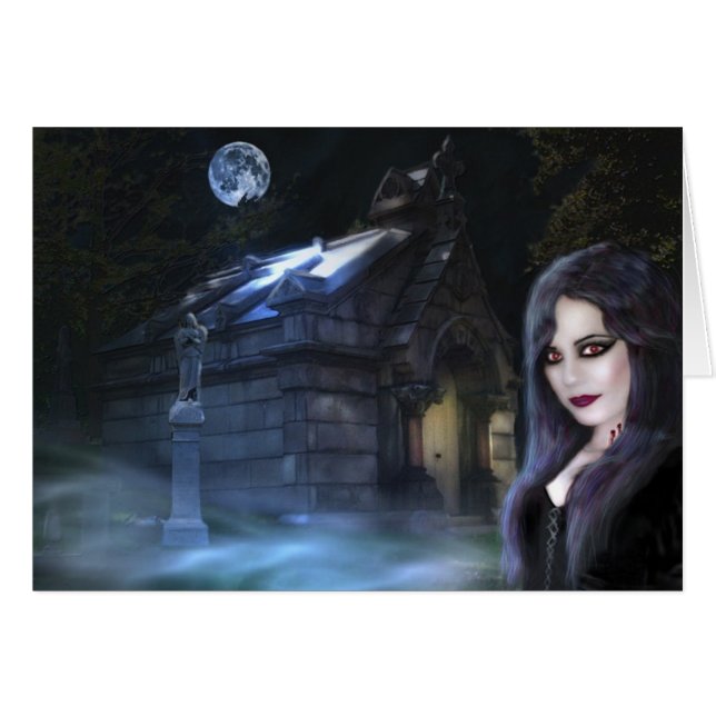 夜の精神、カード (正面横)