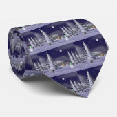 夜の素晴らしい雪だるま ネクタイ (ロール)