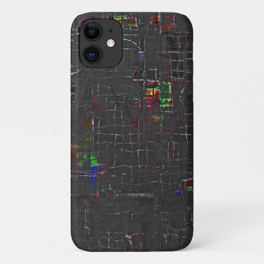 夜の素朴闇の中の色のスケッチジュート Case-Mate iPhoneケース (裏面)