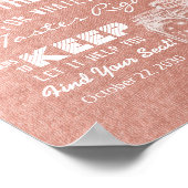 夜の結婚席ガラスはあなたの席を見つける ポスター (角)