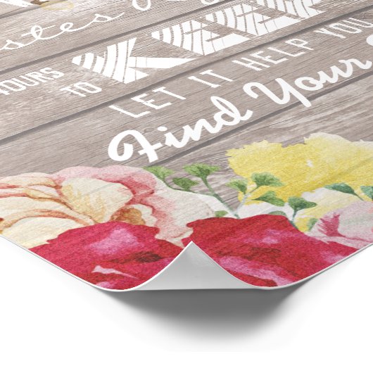 夜の結婚席ガラスはあなたの席を見つける ポスター (角)