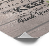 夜の結婚席ガラスはあなたの席を見つける ポスター (角)