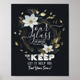 夜の結婚席ガラスはあなたの席を見つける ポスター