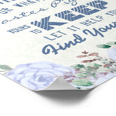 夜の結婚席ガラスはあなたの席を見つける ポスター (角)