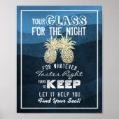 夜の結婚席ガラスはあなたの席を見つける ポスター (正面)