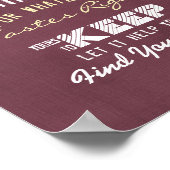 夜の結婚席ガラスはあなたの席を見つける ポスター (角)