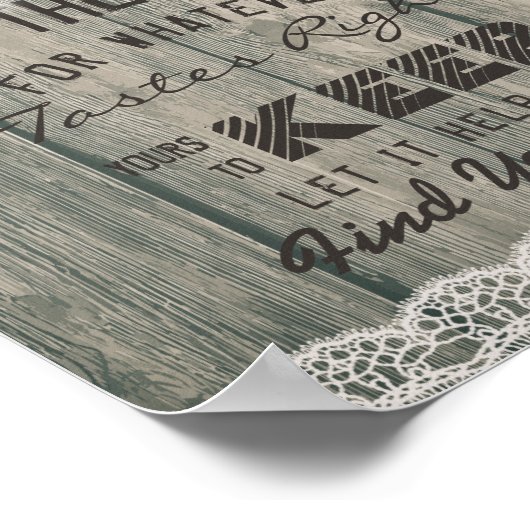 夜の結婚席ガラスはあなたの席を見つける ポスター (角)