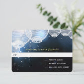 夜の結婚紙灯ろう星の下 出欠カード (スタンド正面)