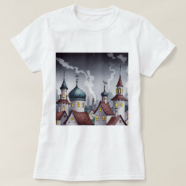 夜の絵になる町 Tシャツ
