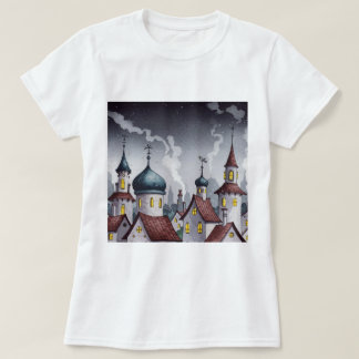 夜の絵になる町 Tシャツ
