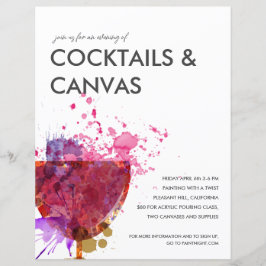 夜の絵を描チラシ