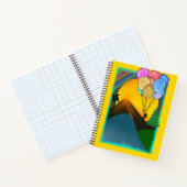 夜の美しいカラフル ノートブック (内部)