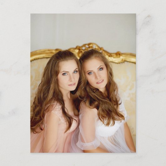 夜の美しい双子 ポストカード (正面)