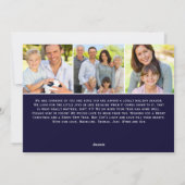 夜の聖なる夜の台本 タイポグラフィー クリスマス 4 枚の写真 (裏面)