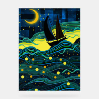 夜の航海(海上) アクリルサイン