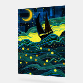 夜の航海（海上） アクリルサイン (傾斜)