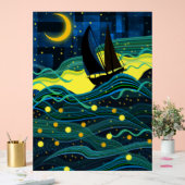 夜の航海（海上） アクリルサイン (ウェディング)