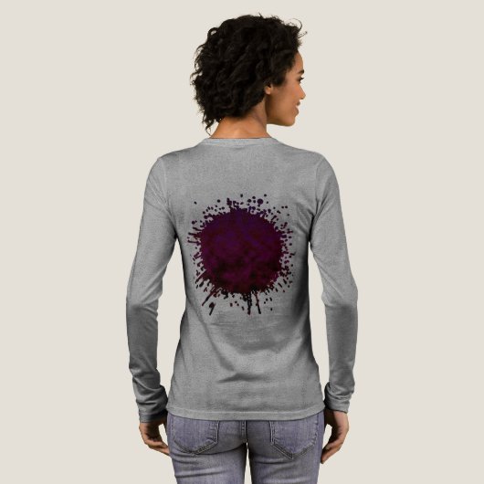 夜の花開く トライブレンドＴシャツ (背面全体)