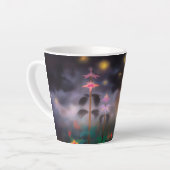 夜の花 カフェラテマグ (左アングル)