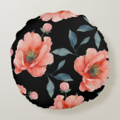 夜の花 ラウンドクッション (裏面)