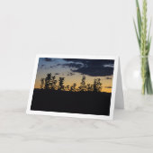 夜の葉シルエット カード (正面)