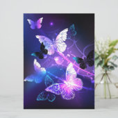 夜の蝶の背景 カード (スタンド正面)