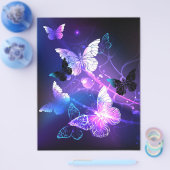 夜の蝶の背景 チラシ (シングル)