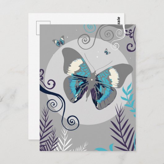 夜の蝶 ポストカード (正面/裏面)