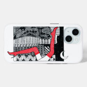夜の街と女性の脚のiPhone 15ケース - Case-Mate iPhoneケース (裏面 (横))