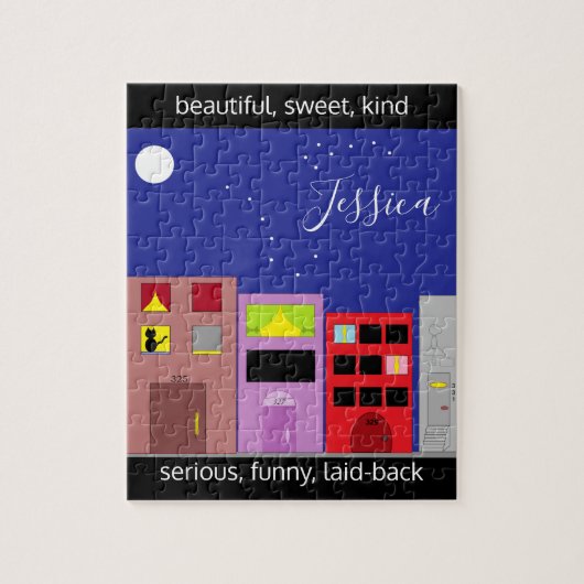 夜の街 ジグソーパズル (縦)