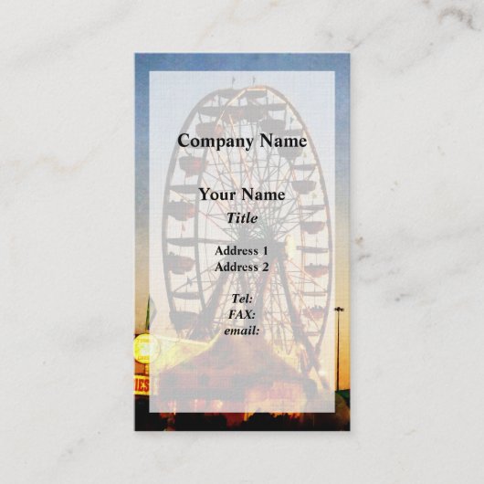 夜の観覧車 名刺 (正面)