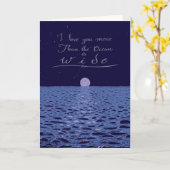 夜の記念日カード海 カード (黄色い花)