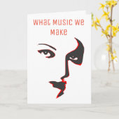 『夜の記念日』 カード (黄色い花)