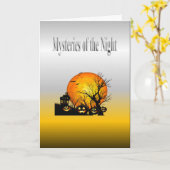 夜の謎 カード (黄色い花)