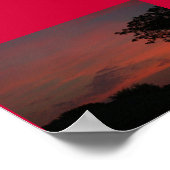 「夜の赤い空は…......... ポスター (角)