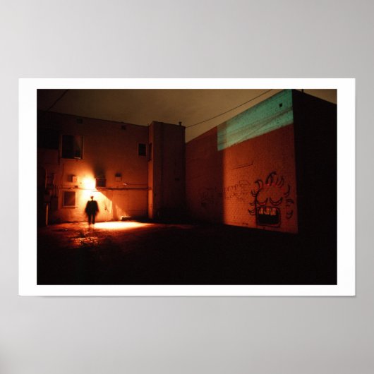 夜の路地 ポスター (正面)