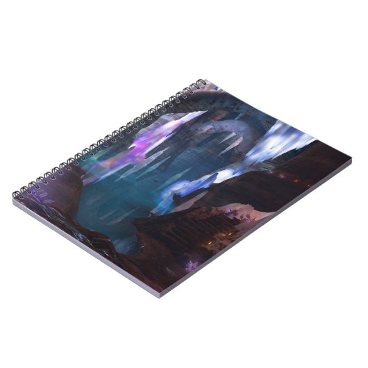 夜の輝く洞窟ノートブック ノートブック (左側)