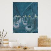 夜の通り（夜の街） （1922） ヴァルター・グラマ ポスター (キッチン)