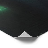 夜の通りAIアートポスター ポスター (角)