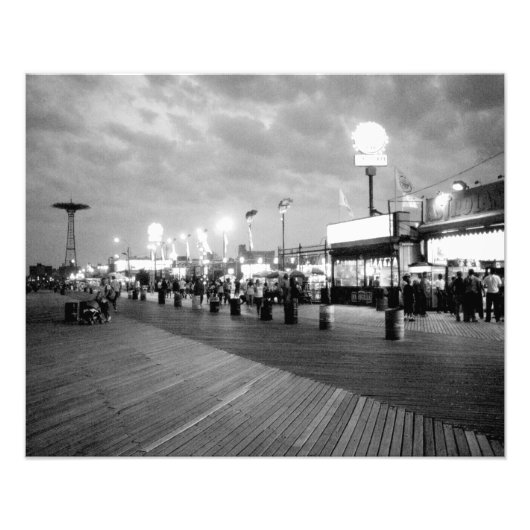 「夜の遊歩道」写真プリント フォトプリント            (正面)